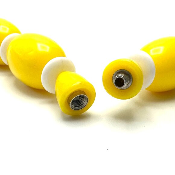 Vintage Avon Sunsations Two-Tone Beaded Necklace + Earrings — Collectible — EUC - Picture 4 of 9